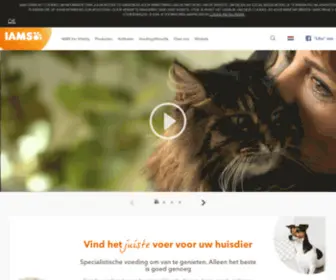 Iams.nl(IAMS hondenvoer en kattenvoer) Screenshot