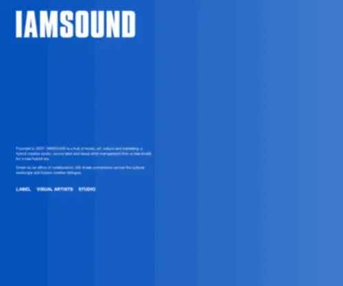 Iamsoundrecords.com(IAMSOUND) Screenshot