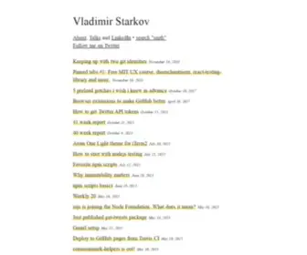 Iamstarkov.com(Iamstarkov) Screenshot
