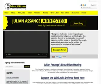 Iamwikileaks.org(Defend WikiLeaks Defend WikiLeaks) Screenshot