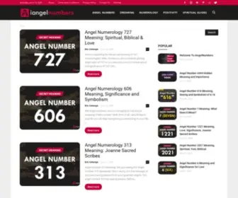 Iangelnumbers.com(IAngel Numbers) Screenshot