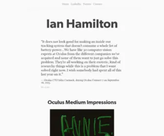 Ianhamilton.net(Ian Hamilton) Screenshot