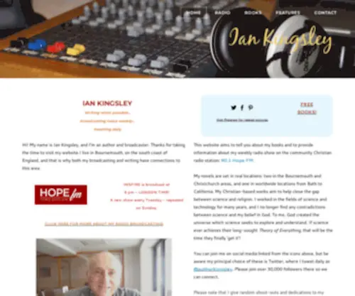 Iankingsley.com(Ian Kingsley) Screenshot