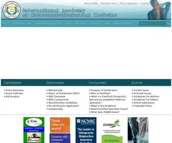 Ianmmedicine.org(International Academy of Neuromusculoskeletal Medicine) Screenshot