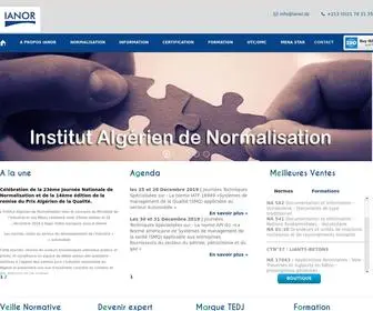 Ianor.dz(Institut Algérien de Normalisation) Screenshot