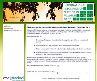 Ianpc.org(International Association of Nurses in Palliative Care) Screenshot