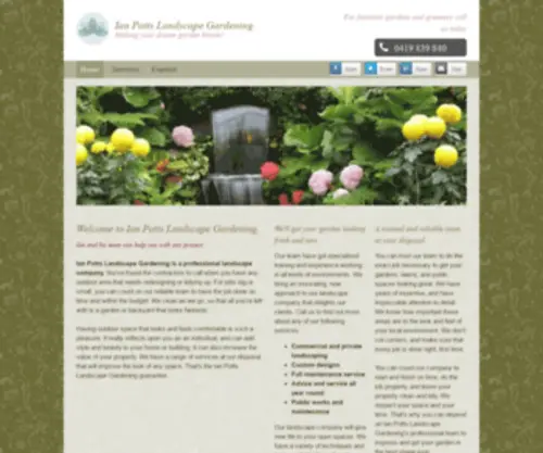 Ianpottslandscaping.com.au(Ian Potts Landscape Gardening) Screenshot