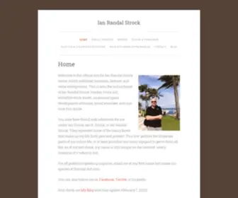 Ianrandalstrock.com(The official site for Ian Randal Strock) Screenshot