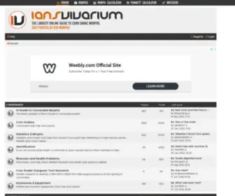 Iansvivarium.com(Ians Vivarium) Screenshot
