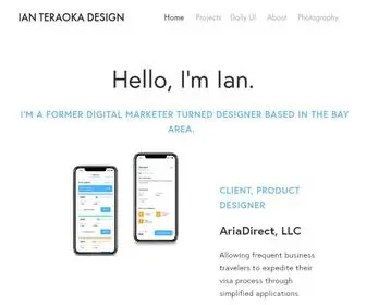 Ianteraokadesign.com(Ian Teraoka Design) Screenshot