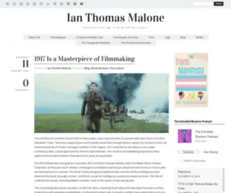 Ianthomasmalone.com(Ian Thomas Malone) Screenshot