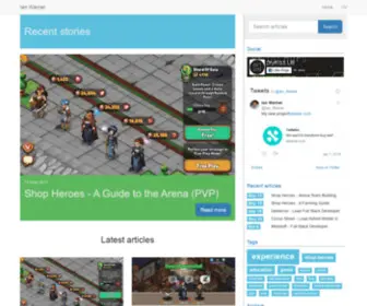 Ianwarner.com(Ianwarner) Screenshot
