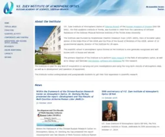 Iao.ru(Zuev Institute of Atmospheric Optics) Screenshot