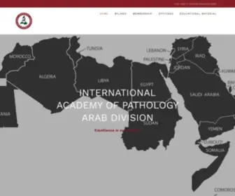 Iap-AD.org(International Academy of Pathology Arab Division) Screenshot