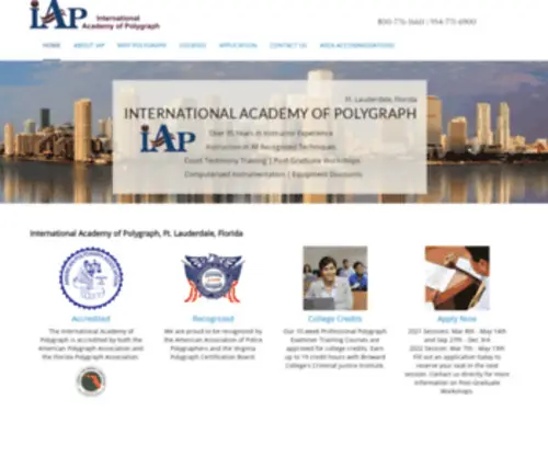 Iap-Polygraphtraining.com(International Academy of Polygraph) Screenshot