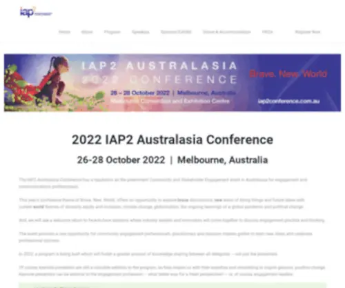 Iap2Conference.com.au(28 October 2021) Screenshot