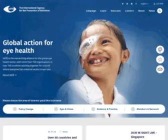 Iapb.org(The International Agency for the Prevention of Blindness) Screenshot