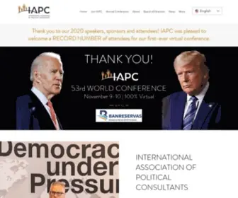 Iapc.org(The International Association of Political Consultants) Screenshot