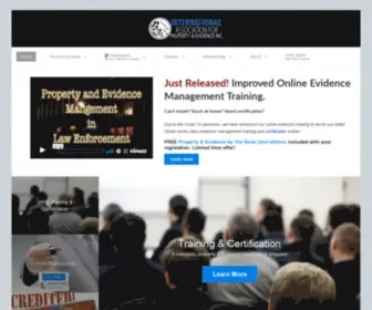 Iape.org(International Association For Property & Evidence Inc) Screenshot