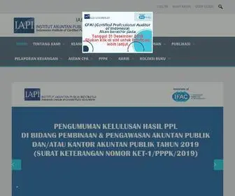 Iapi.or.id(Institut Akuntan Publik Indonesia) Screenshot