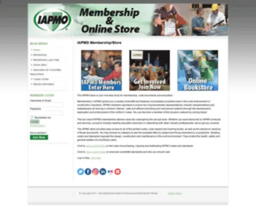 Iapmostore.org(IAPMO Membership/Store) Screenshot