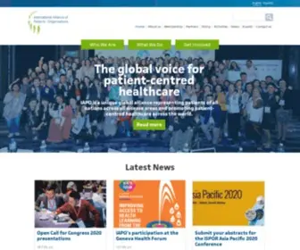 Iapo.org.uk(International Alliance of Patients' Organizations) Screenshot