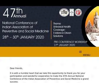 Iapsmcon2020.com(IAPSM CONFERENCE 2020) Screenshot