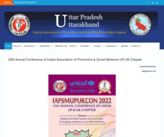 Iapsmupuk.org(Indian Association of Preventive and Social Medicine UP UK) Screenshot