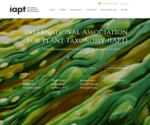 Iapt-Taxon.org(International Association for Plant Taxonomy) Screenshot