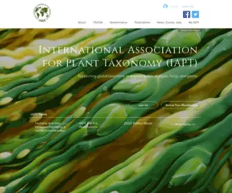 IaptGlobal.org(International Association for Plant Taxonomy) Screenshot