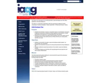 Iaqg.org(International Aerospace Quality Group) Screenshot