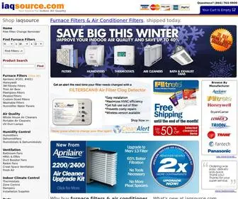 IaqSource.com(Furnace Filters) Screenshot