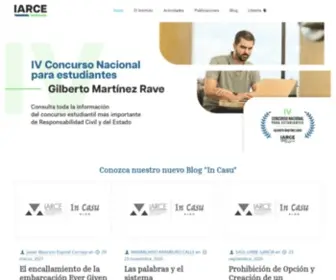 Iarce.com(INSTITUTO COLOMBIANO DE RESPONSABILIDAD CIVIL Y DEL ESTADO) Screenshot