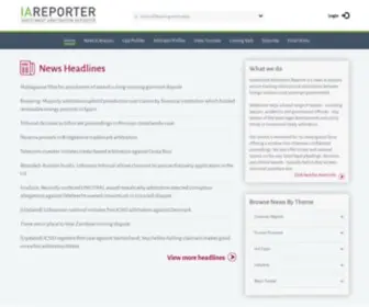 Iareporter.com(Investment Arbitration Reporter) Screenshot