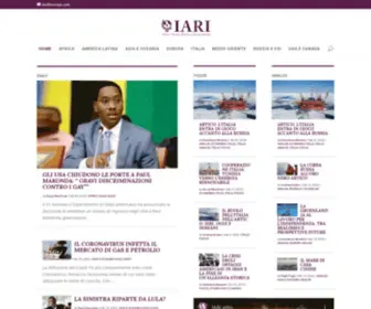 Iari.site(Istituto Analisi Relazioni Internazionali) Screenshot