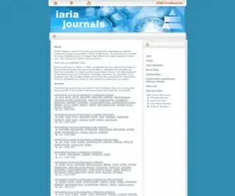 Iariajournals.org(IARIA Journals) Screenshot