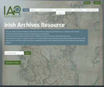 Iar.ie(Irish Archives Resource) Screenshot