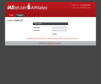 Iasbetaffiliates.com(Affiliate program) Screenshot