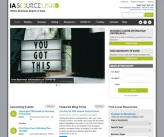 Iasourcelink.com(Iowa business help) Screenshot