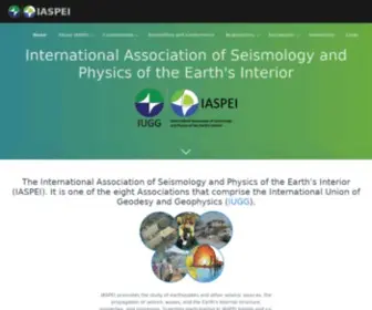 Iaspei.org(One of Eight Associations forming IUGG) Screenshot