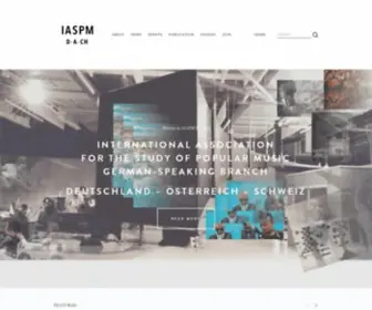 Iaspm-Dach.net(IASPM D) Screenshot