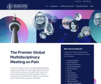 IaspWorldcongress2022.org(IASP World Congress on Pain in Toronto) Screenshot