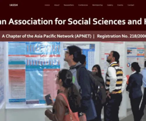 Iassh.org(Indian Association for Social Sciences and Health) Screenshot