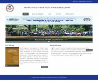 Iassi.org(Indian Association of Social Science Institutions) Screenshot