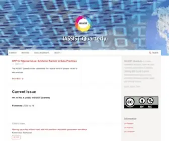 IassistQuarterly.com(IASSIST Quarterly) Screenshot