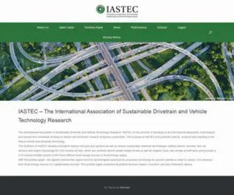 Iastec.org(International association of sustainable drivetrain and vehicle technology research) Screenshot