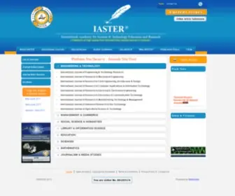 Iaster.com(International engineering journals) Screenshot