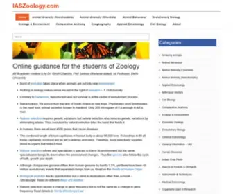 Iaszoology.com(Zoology for IAS) Screenshot