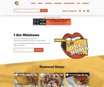 Iateoklahoma.com(I Ate Oklahoma) Screenshot