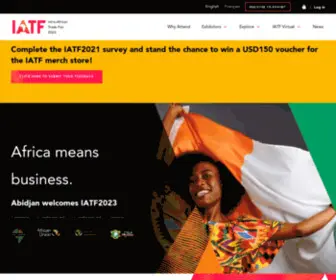 Iatf.africa(Intra-African Trade Fair 2021) Screenshot